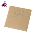 Custom logo sliver foil kraft paper file folder